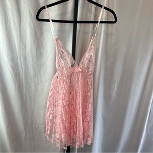Frederick's of Hollywood Vintage Pink Nightie Lingerie, size 2X